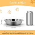 thumbnail image 2 of Cuenco para gatos MicoSim, de acero inoxidable, poco profundo, 5 unidades, para comida y agua, 2 of 8