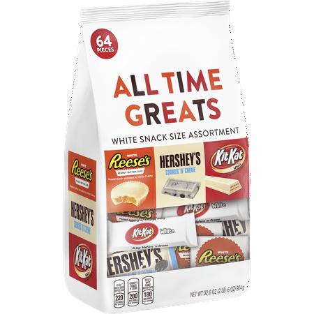 Hershey's, All Time Greats White Halloween Snack Size Assortment, 32.5