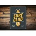 thumbnail image 1 of Surf Club Novelty Decor, Metal Wall Sign - 10x14 Inches, 1 of 4