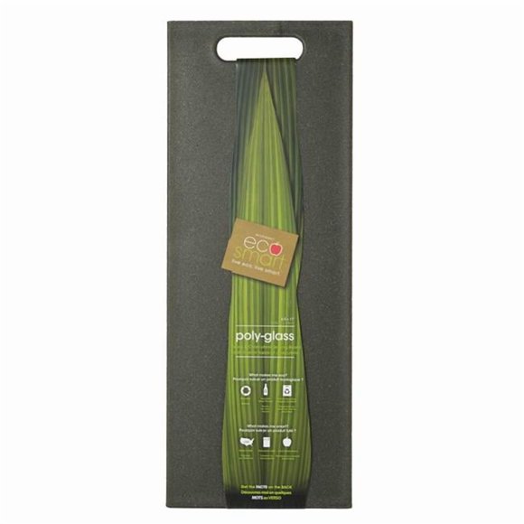 Ecosmart 6417075 Planche à Découper en Poly-Verre Naturel 17 x 6,5 Po Noir