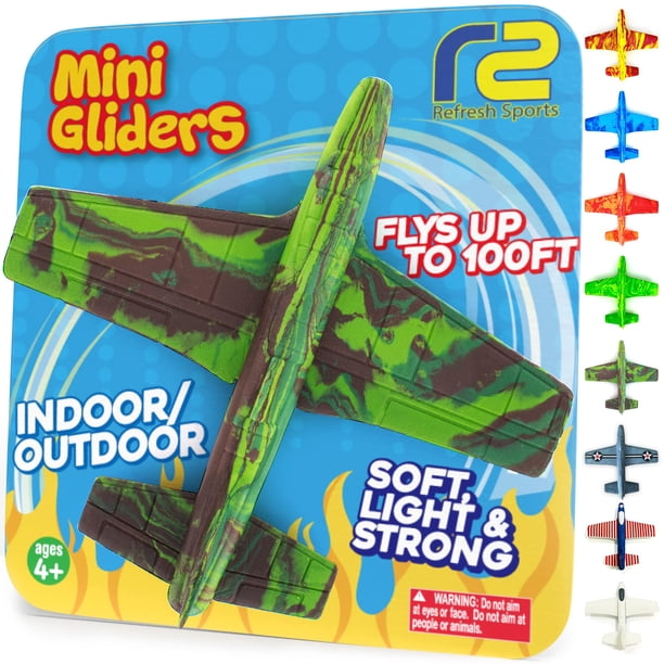 Regalos De Relleno De Calcetines Para Niños Y Niñas: Avión De Espuma, Avión Planeador De Juguete, Aviones De Espuma De Poliestireno Para Niños. Lanzador De Aviones Aéreos, Juguetes Del Ejército Al Air