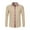 Khaki, variant on Dress Shirts for Men Retro Ethnic Graphic Button down Office Work Shirt Casual Summer Lapel Long Sleeve Vacation Tops White S