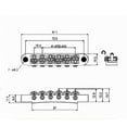 thumbnail image 2 of Puente de Rodillos Hugo para Guitarra Eléctrica de Aleación de Zinc Sg, 2 of 7