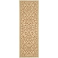 thumbnail image 2 of Safavieh Courtyard Nanda Botanical Indoor/Outdoor Runner Rug, Natural/Terracotta, 2'3" x 6'7", 2 of 8