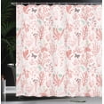 thumbnail image 3 of Ambesonne Floral Shower Curtain, Vintage Garden Print Classic, 69"Wx84"L, Blush Ivory, 3 of 4