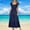 Navy summer dresses, variant on Wycnly Summer Dresses for Women Summer Dresses for Women Elastic Waist Flowy Pleated Swing Ruffle Sleeve Long Beach Dress Womens Vintage Solid Square Neck Short Sleeve Maxi Sundress