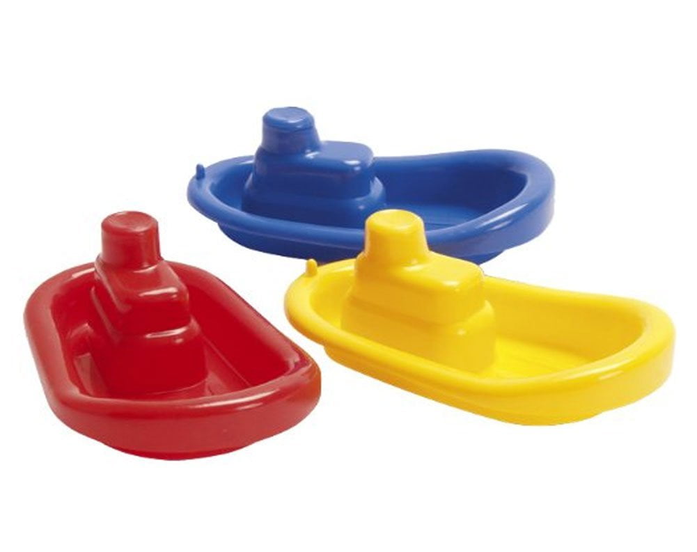 toy boat in bathtub