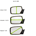 thumbnail image 5 of For 96-99 Ac SLX 92-02 Iz Trooper Left Dr Mirror Glass Lens w/Adhesive 2 options, 5 of 6
