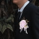 thumbnail image 1 of Flor en el ojal perfecl para boda broche a la moda rosa, 1 of 8