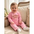 thumbnail image 5 of Miaouyo Toddler Baby Girl Sweat Outfit Embroidered Long Sleeve Tops Wide Leg Pants, 5 of 9
