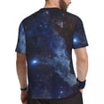 thumbnail image 3 of T Shirt For Men Star Cloud T-Shirt Galaxy Print Trendy Cool Sportswear Short Sleeve Comfortable Tops, 3 of 7
