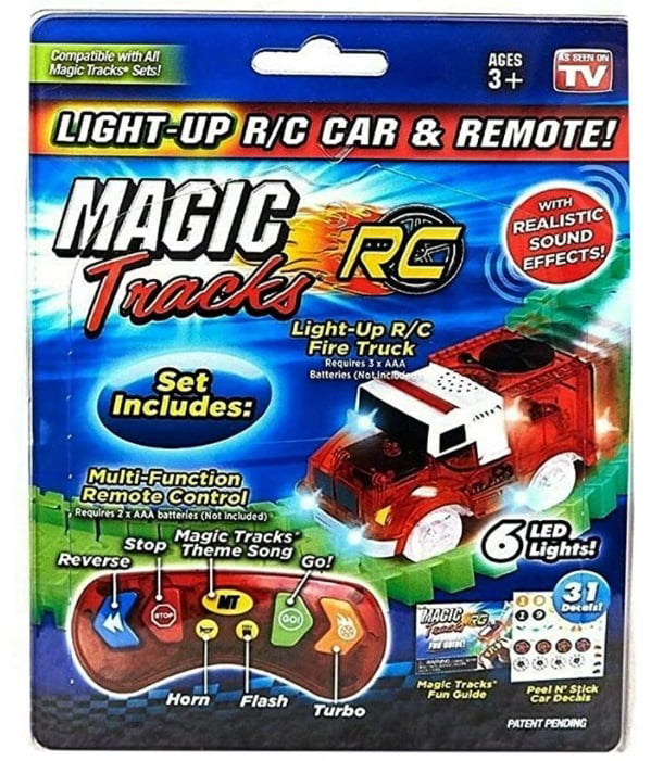 Magic Tracks Light-Up R/C Car & Remote Le Mans" Realistic Sound Effects New 