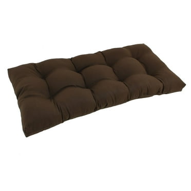 Blazing Needles 42-inch by 19-inch Squared Twill Tufted Loveseat Cushion 94006-LS-TW-BK