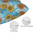 thumbnail image 3 of Pofeuu Sunflowers Print Polyester Microfiber Plush Pillowcases, Super Soft and Cozy Pillow Case Covers with Envelop Closure（Pillow core not included）-16"x24", 3 of 6