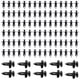 thumbnail image 2 of Coche 8Mm Agujero Remaches De Plástico Sujetador Clip De Empuje Negro Auto Vehículo Puerta Trim Panel Retenedor Clips De Fijación 100 Unids Advancent VI004285-00, 2 of 7