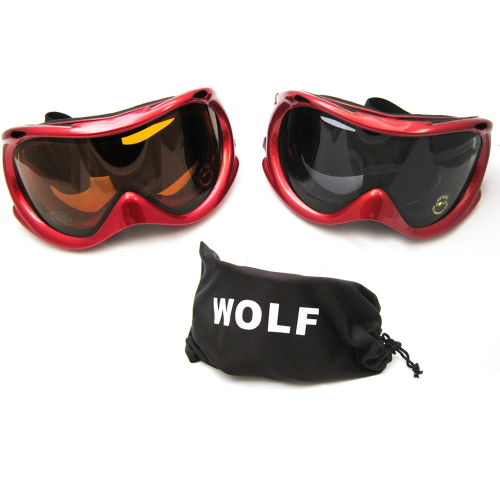Dustproof Motorcycle Ski Snowboard Goggles Lens Sunglasses Anti-fog Mens Womens by Asia Pacific