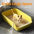 thumbnail image 2 of Extea Large Cat Litter Box With High SidesCat Boxes For Indoor Cats Cat Litter Pan For Kitty Litter Box With Low Entry Easy To Clean AntiSplashing 23.6 X15.7 X6.2 Green, 2 of 7