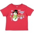 thumbnail image 3 of Inktastic Just Chillin' This Christmas Fun Snowman in Top Hat Boys or Girls Toddler T-Shirt, 3 of 5