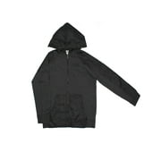 Zip Up Hoodie with Nylon Sleeve & Pocket (Little Boys & Big Boys)