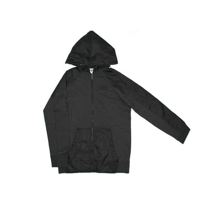 Zip Up Hoodie with Nylon Sleeve & Pocket (Little Boys & Big Boys)