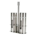 thumbnail image 1 of Stainless Steel Salt and Pepper Shakers Set, 2PCS Clear Visibility Spice Seasoning Bottles with Base Stand, Salt and Pepper Shaker Set for Kitchen Restaurant, 1 of 7