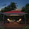 thumbnail image 2 of 13' x 13' Pop up Canopy Tent with Netting Sidewalls, Outdoor Gazebo Tent Gazebo Shade Shelter for Backyard, Garden, Deck, Lawn, 2 of 8