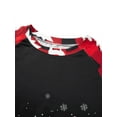 thumbnail image 6 of Gureui Matching Family Holiday Christmas Pajamas Set,Elk Print Plaid Long Sleeves Crew Neck Tops+Elastic Waist Pants for Couples Children Baby Dog Sleepwear Set, 6 of 9