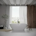 thumbnail image 2 of Rainlex 67" Freestanding Bathtub, Oval Shaped Acrylic Freestanding Tubs, Acrylic Glossy White Soaking Tub with Overflow and Pop-up Drain RX-A02-67, 2 of 10