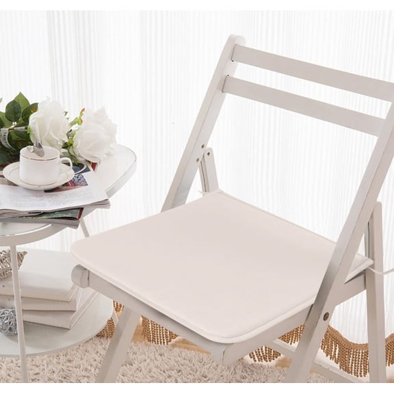 XIPYYKM 1 Pcs Square Strap Garden Chair Pads Seat Cushion for Outdoor Bistros Stool Patio Dining Room 16 x 16 Inch Seat Cushion