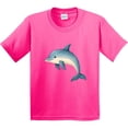 thumbnail image 3 of Inktastic Cute Blue Dolphin Youth T-Shirt, 3 of 5