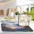 thumbnail image 2 of Yayeee Dish Drying Mat for Kitchen Counter Ultra Absorbent Easy Clean Pad 18x16", Mountains and Forests, 2 of 7
