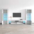 thumbnail image 4 of Milano Set 200-BK-BK Modern Wall Unit Entertainment Center, 4 of 5