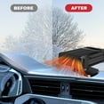 thumbnail image 6 of Car Heater And Defroster, 12V 150W, 2-in-1 Heating Cooling Fan With Cigarette Lighter Plug, Portable Vehicle Windscreen Defogger, 6 of 7