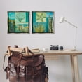 thumbnail image 3 of Stupell Industries Maritime Summer Collage Landscape Painting Gray Floater Framed Canvas Art Print Wall Art, 18 x 18, Set of 2, 3 of 10
