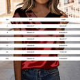 thumbnail image 3 of Endives Womens Satin T-shirt Short Sleeve Blouse V Neck Shirts Womens Top Summer Outfits S-3XL, 3 of 6