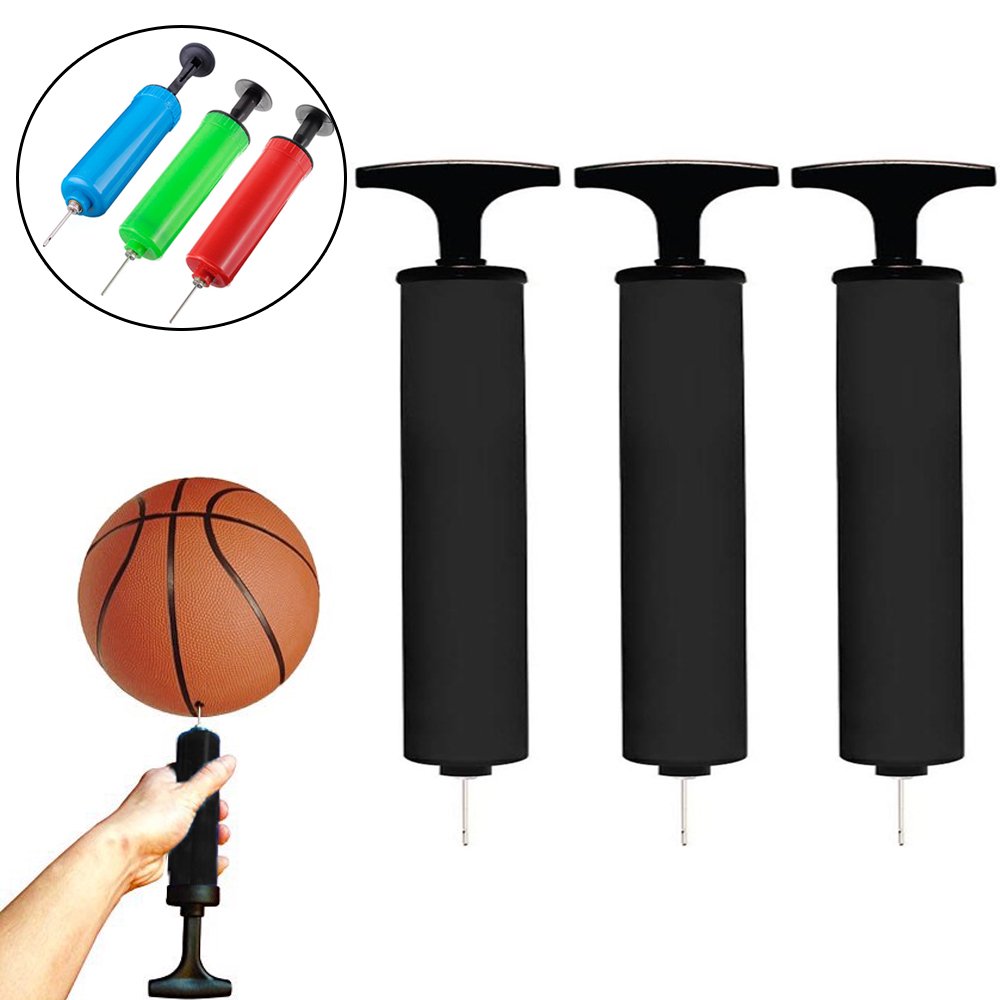 3 Handheld Air Pump Hand Inflator Needle Basketball Soccer Volley Ball
