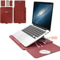 thumbnail image 2 of for Microsoft Surface Laptop 6 5 Studio 2 Go 3 Laptop Bag Flip Sleeve Stand Belt for Cable Pouch for Mouse Charger Carry Case (Pink,Surface Laptop5 15), 2 of 7