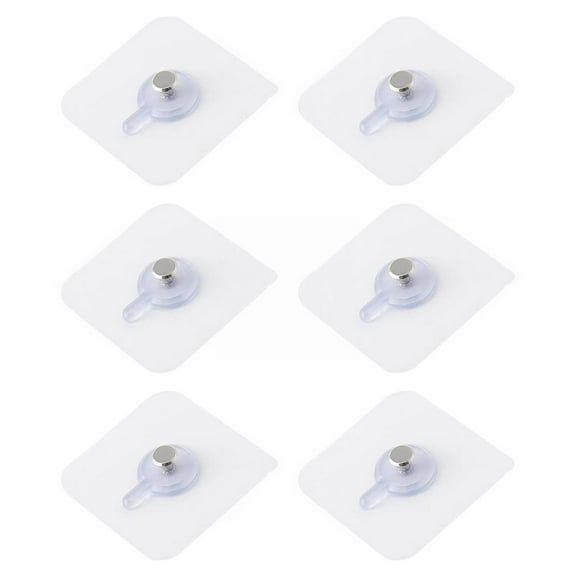 Self Adhesive Picture Hooks, Heavy Duty Picture Hangers Without Nails, Wall Hooks for Hanging, Transparent Waterproof Frame Hangers, Sticky Hook for Bathroom Kitchen, 3 Pcs, 2.4x2.4"