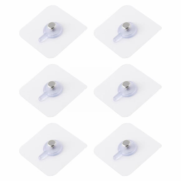 Clearance!Yuehao Heavy Duty Adhesive Wall Hooks, 2-In-1 Screw Sticker For Shelves - 6 Pack No-Drill
