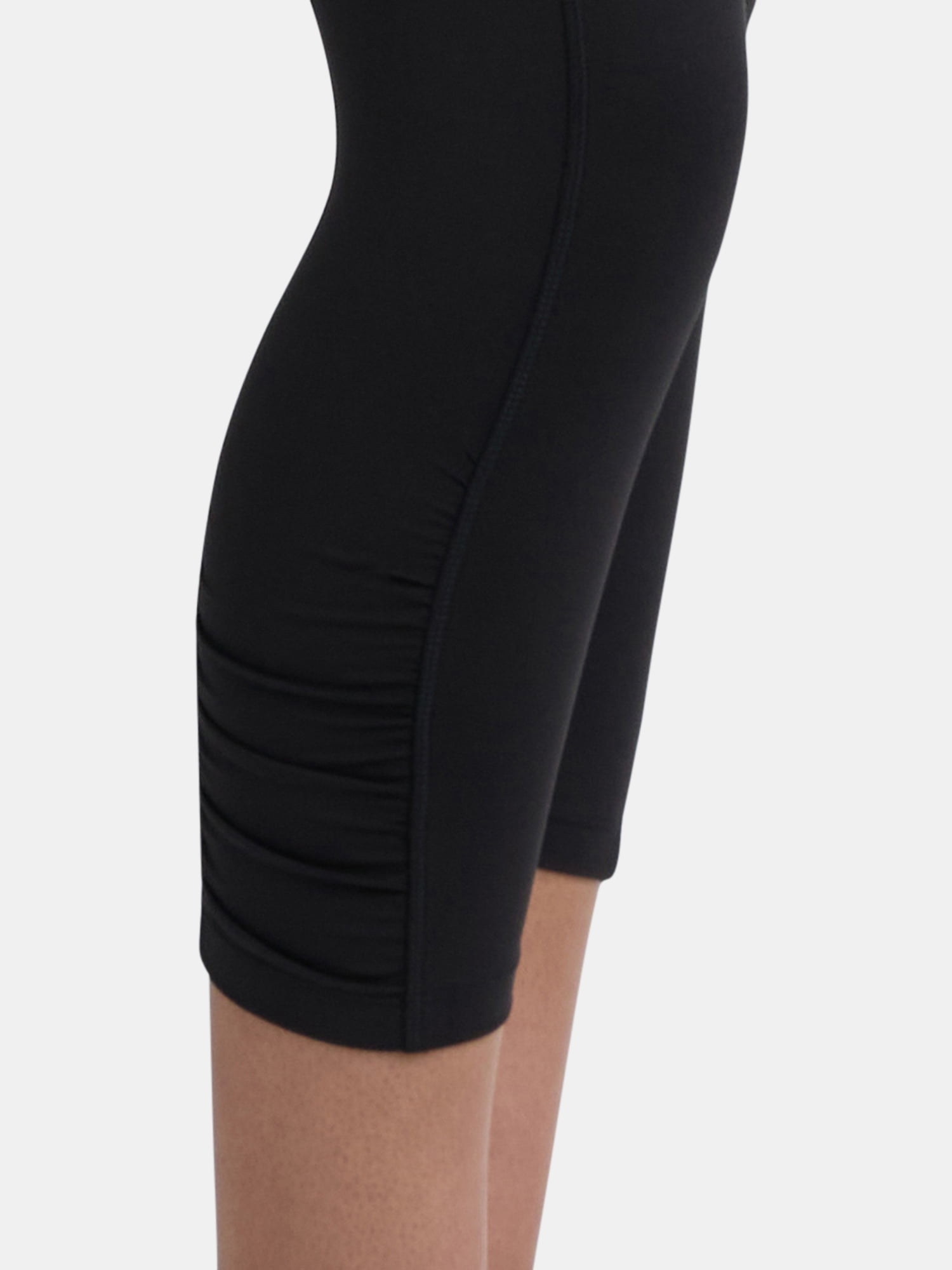 Avia Women's SoftSculpt Ruched High Rise Capri Leggings, 21" Inseam,Sizes XS-XXXL