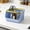 Blue#88, variant on Multi-Purpose Plastic Storage Basket with Handle, Stackable Organizer Bin for Desk, Office and Kitchen, Durable Plastic Container for Snacks, Utensils and Household Items, 1PC