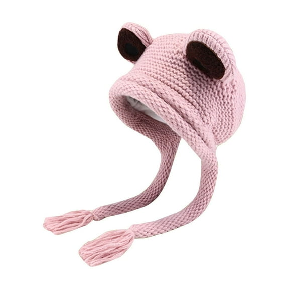Tao Tao Kawaii Hats Crochet Hats for Women Frog Beanie Vintage Beanies Women Grunge Accessories Slouchy Beanies for Women Winter Pink Free Size