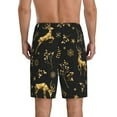 thumbnail image 3 of Fotbe Christmas Gold Deers1 Pajama Shorts for Men, Men's Pajama Bottoms, Sleepwear,Short Pajama Pants-3X-Large, 3 of 9