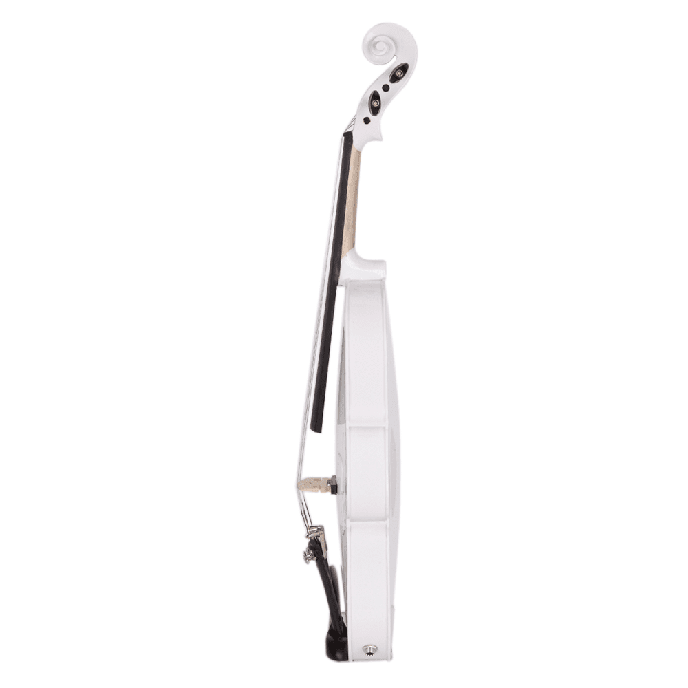 Tcbosik 4/4 Violin Set for Beginners with Electronic Tuner, Connecting Wire, Case, Bow, Strings and Shoulder Rest, White