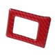 thumbnail image 5 of ABS Red Carbon Fiber Warning Light Button Cover Trim Decor Sticker, 5 of 5
