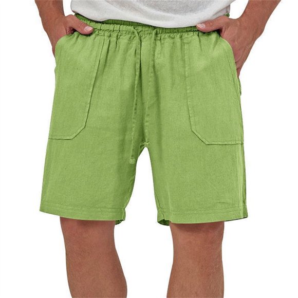 pstuiky Pantalones cortos para hombre, Pantalones cortos de entrenamiento casuales y cómodos para hombre con bolsillos con cordón elástico Pantalones cortos de golf