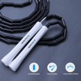 thumbnail image 2 of shiyou-Black Beaded Jump Rope, Unbreakable Handles & Shatterproof Beads for Enhanced Fitness Training, Adjustable Beaded Jump Ropes for Kids, Men & Women (Black), 2 of 4
