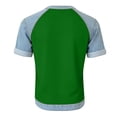 thumbnail image 6 of Endives Womens Short Sleeve Tshirt Crew Neck Splicing Color T Shirts Casual Summer Tops for Women Graphic Tee Going Out Top Basic Tee S-5XL Green XL, 6 of 6