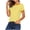 Orange, variant on Qiopertar Women's Striped T-Shirt Casual Basic Round Neck Short Sleeve Lightweight Soft Summer Tops Slim Fit Print Tee, Black XXL