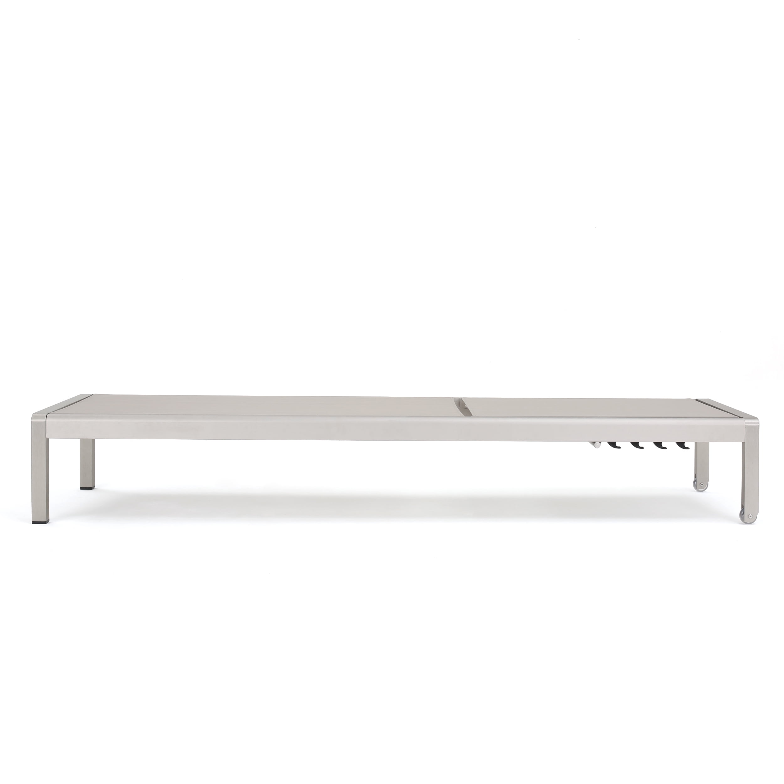 Miller Outdoor Mesh Chaise Lounge, Set of 4, Grey